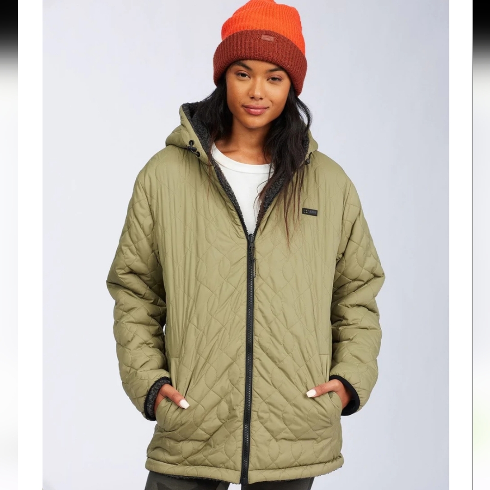 BILLABONG A/DIV ALPINE REVERSIBLE JACKET WOMANS LARGE